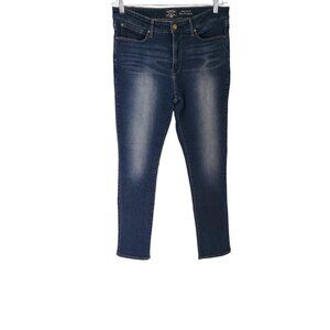 Levi Strauss Signature‎ Totally Shaping Slim Straight Jeans Blue Womens 32x28